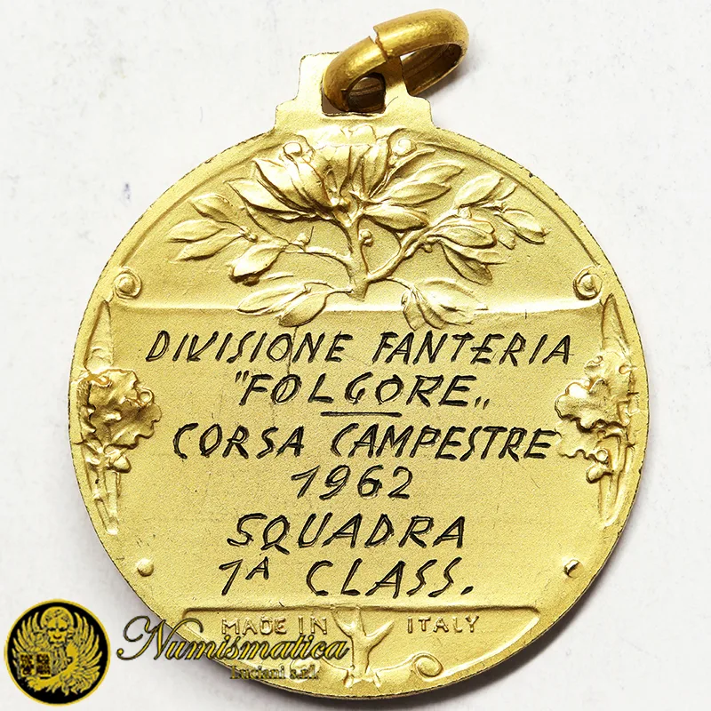 MEDAGLIA 1962 CORSA CAMPESTRE FOLGORE #MD702