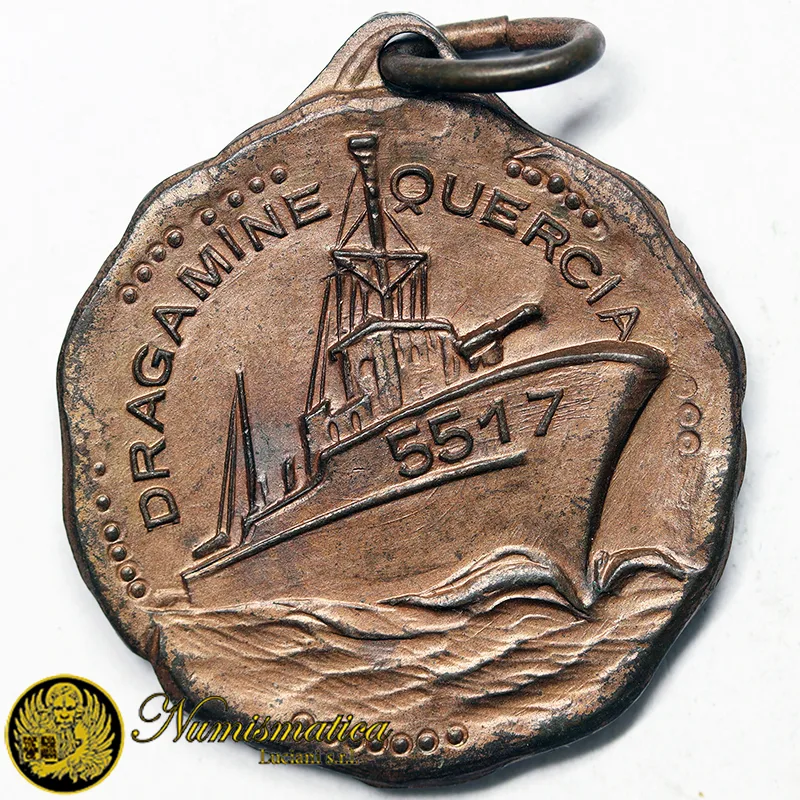 MEDAGLIA NAVE DRAGAMINE ” QUERCIA ” REPUBBLICA ITALIANA #MD785