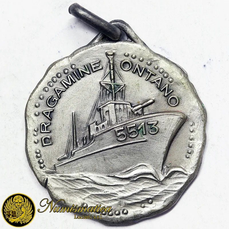 MEDAGLIA DRAGAMINE ONTANO REPUBBLICA ITALIANA Argento 800 6,30 gr #MD792