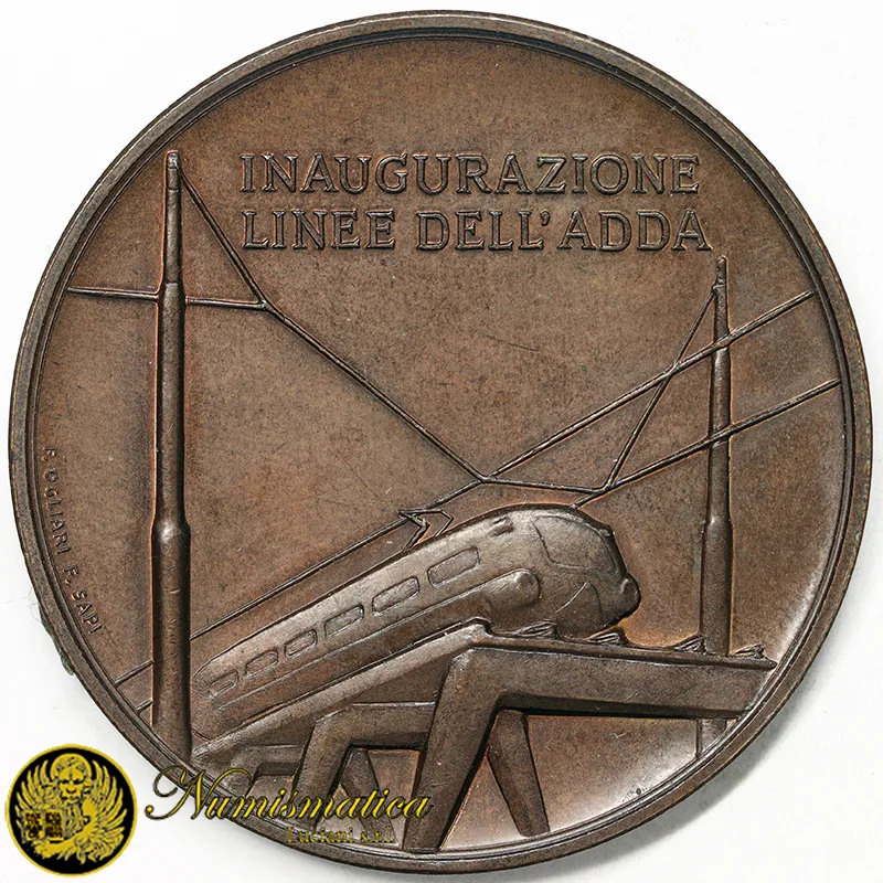 Medaglia Comune di Milano 5 Maggio 1968 Inaugurazione Linee Adda #8
