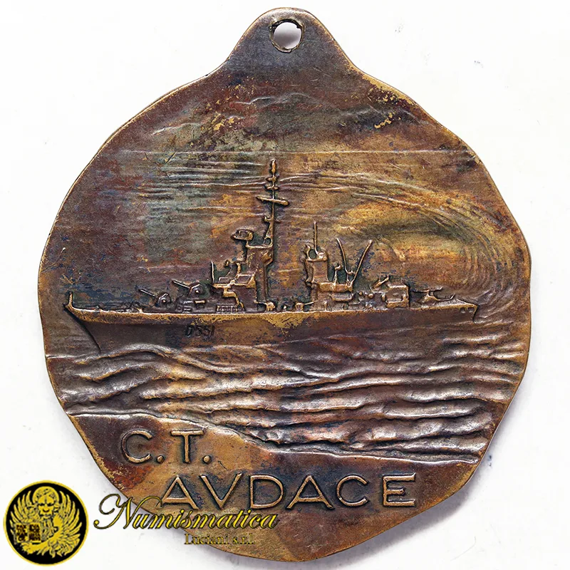 Medaglia Cacciatorpediniere AUDACE Marina Militare Ø 35 mm Bronzo #61