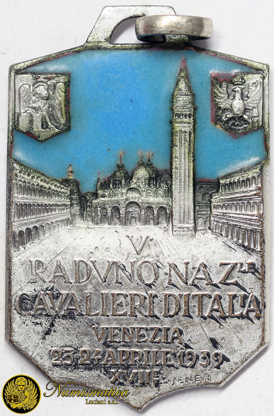 Medaglia 1939 Venezia 5° Raduno Cavalieri d’Italia 41×26 mm #134