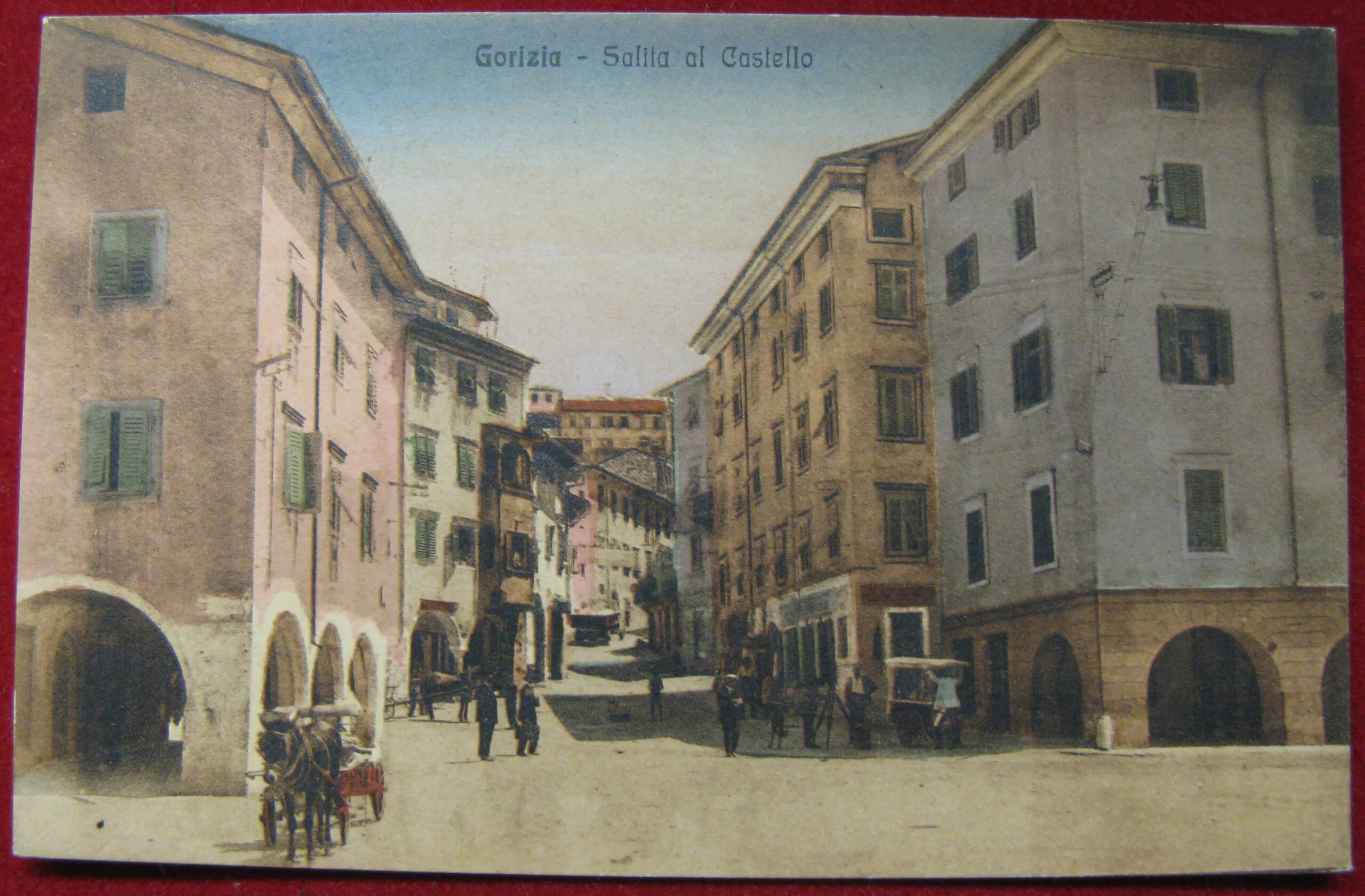 GORIZIA Salita al Castello non viaggiata anni 20 #3903