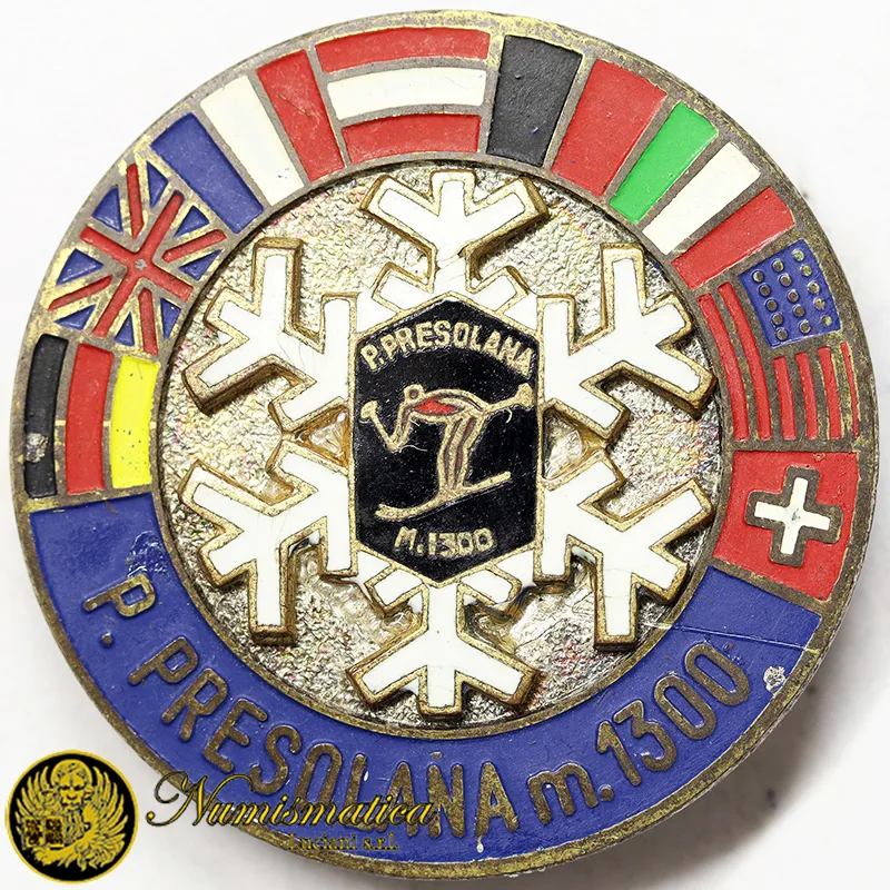 Spilla Passo Presolana m.1300 con smalti #251