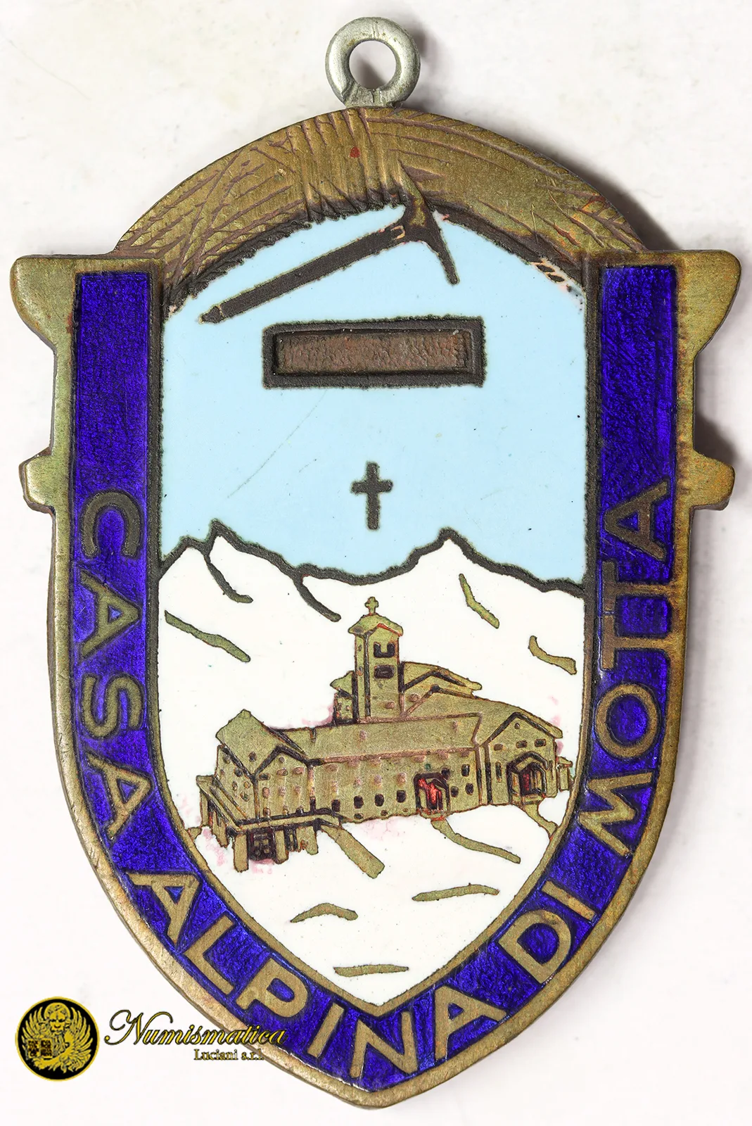 Medaglia Rifugio Casa Alpina di Motta con smalti #290