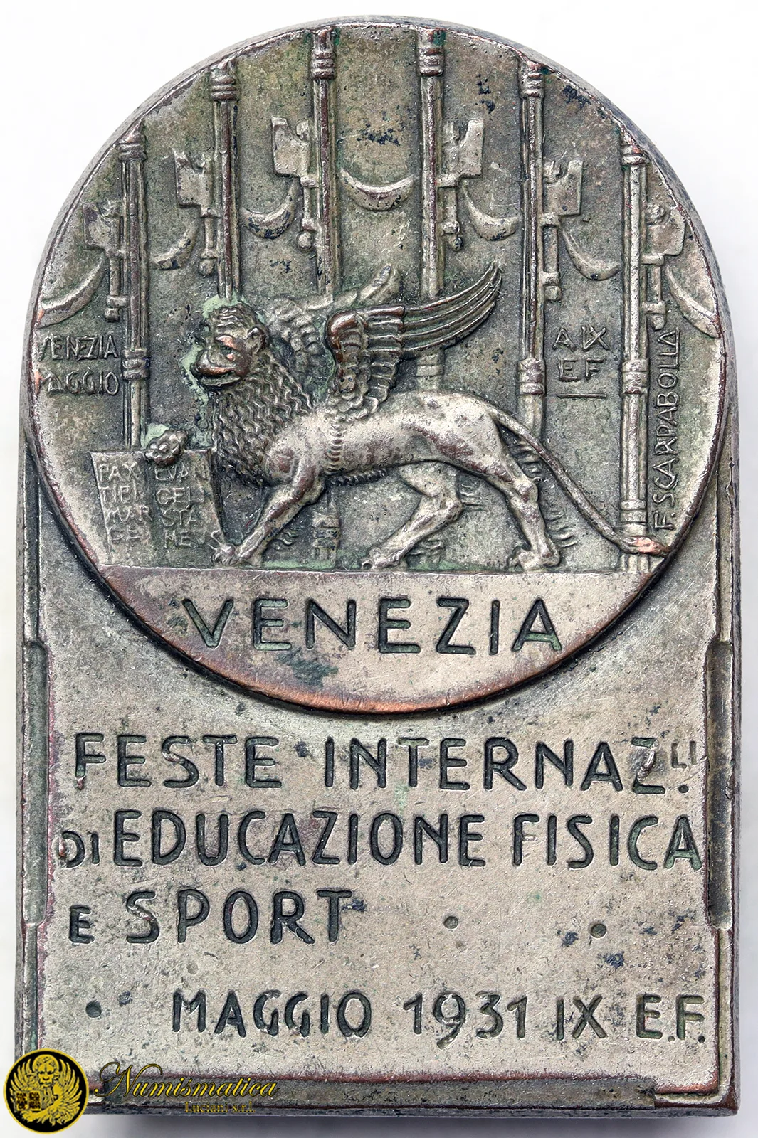 VENEZIA 1931 Spilla FESTA NAZIONALE EDUCAZIONE FISICA E SPORT #356