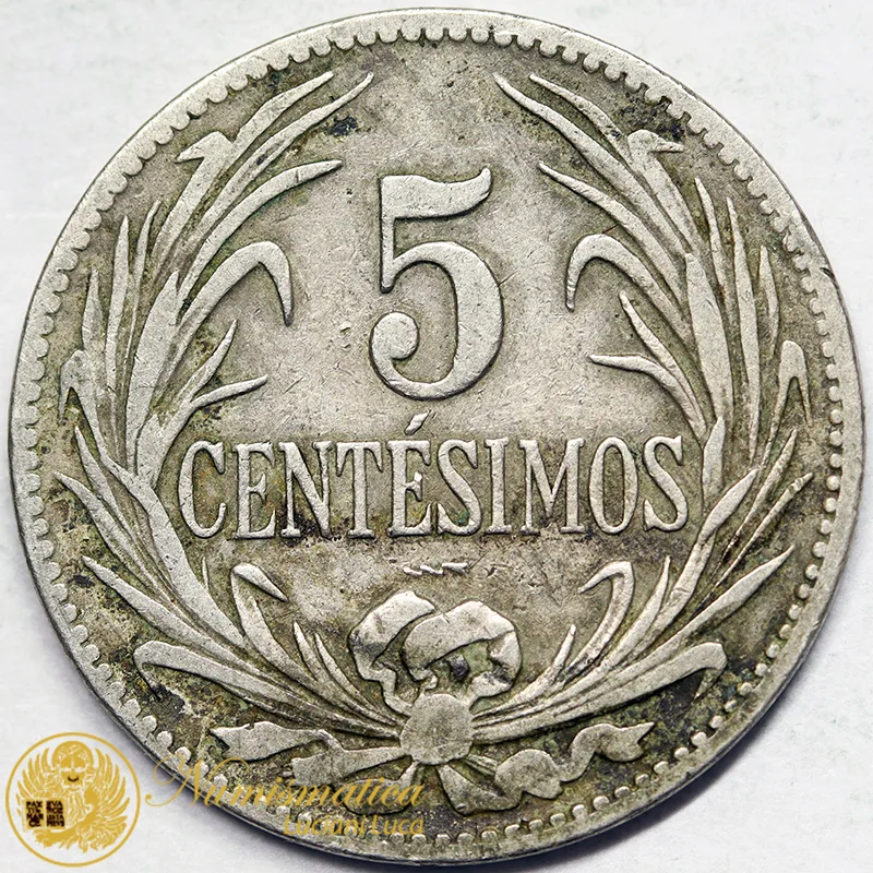 URUGUAY 5 CENTESIMOS 1924 #5845