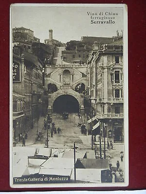 TRIESTE Galleria di Montuzza animata no viaggiata anni 10 f/p #6618