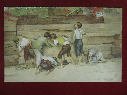 BAMBINI illustrata no viaggiata anni 20 f/p #8792