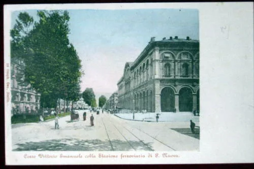 TORINO CORSO VITTORIO EMANUELE ANNI 10 VIAGGIATA #1446