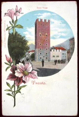 TRENTO TORRE VANGA INIZI 900 VIAGGIATA #1450