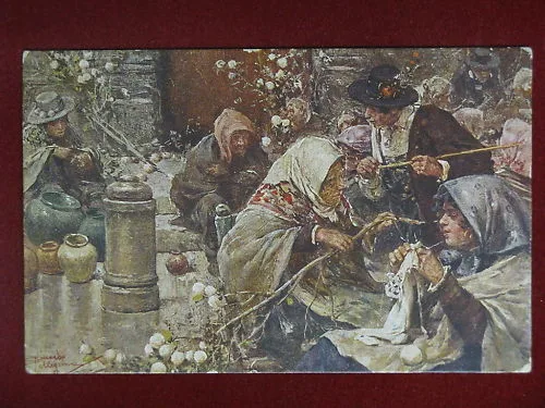 illustrata PELLEGRINI R. Settimana di Pasqua viaggiata anni 20 #8635