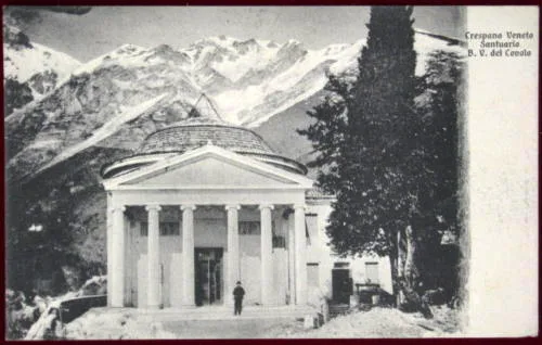 CRESPANO VENETO  Santuario B.V. del Covolo ,viaggiata,animata,1909 #1143