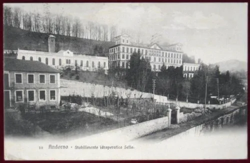 ANDORNO Stabilimento Idroterapico Sella viaggiata fp 1906 #1371