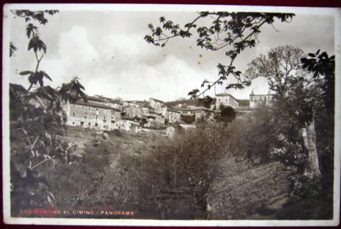 SAN MARTINO AL CIMINO Panorama non viaggiata anni 40 carta lucida #308