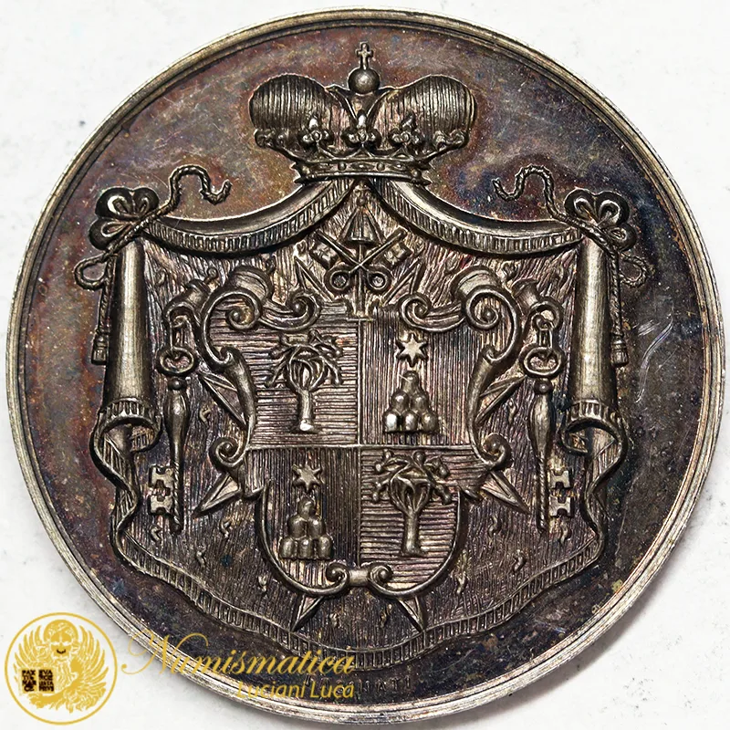 Medaglia Vaticano SEDE VACANTE 1939 Maresciallo Conclave Ludovico Chigi Ag Rara #4272