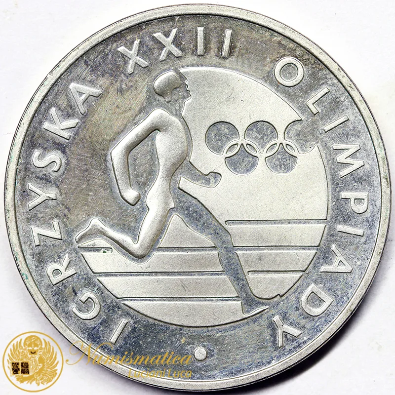 POLONIA 100 ZLOTY 1980 OLIMPIADI ARGENTO #4085