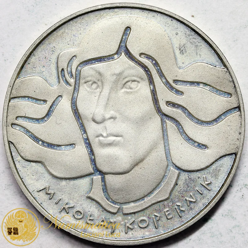 POLONIA 100 ZLOTY 1973 Mikolaj Kopernik ARGENTO #1204