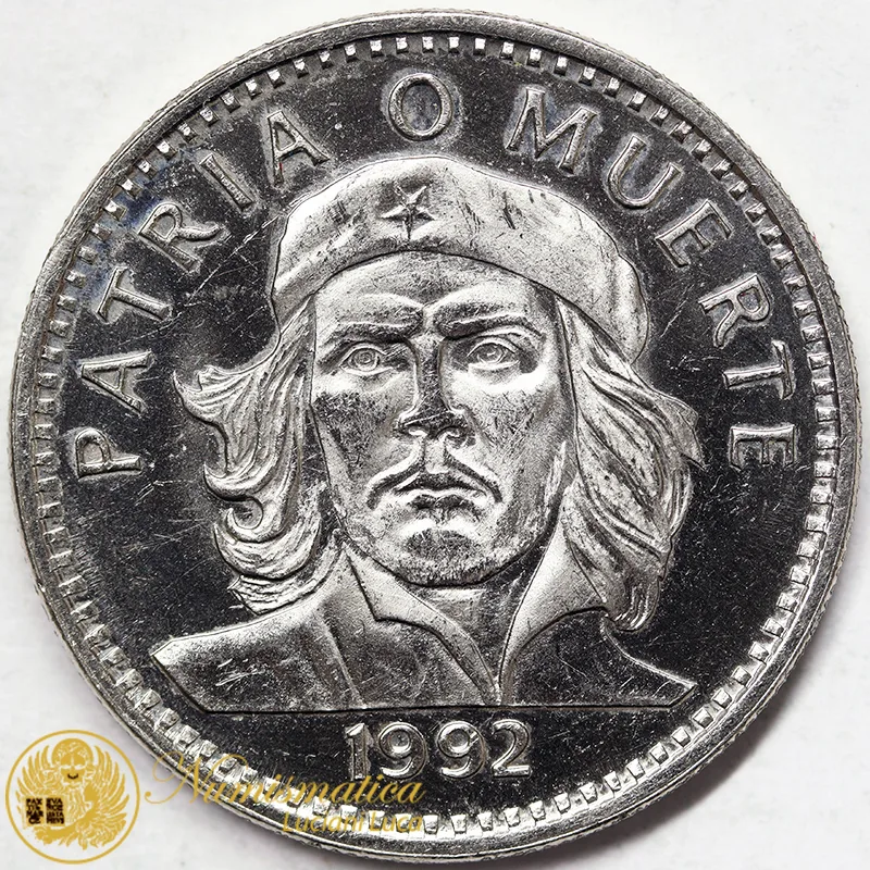 CUBA 3 Pesos 1992 Che Guevara acciaio placcato nickel #947