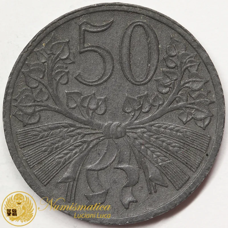BOEMIA E MORAVIA 50 Haleru 1941 #5750