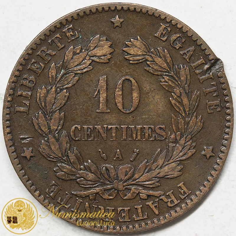 FRANCIA 10 Centesimi 1885 A Parigi #763