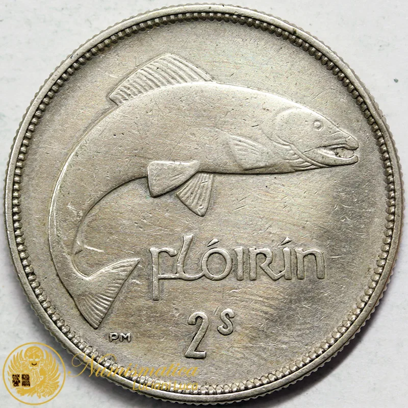 IRLANDA 2 scellini 1928 Salmone Ag #779
