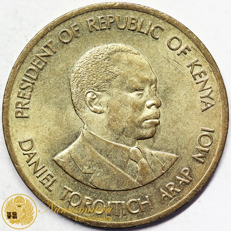 KENYA 10 Cents 1991 Daniel Toroitich Arap Moi #804
