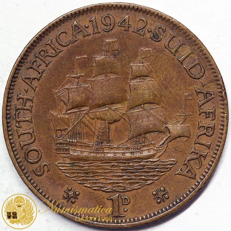 SUDAFRICA 1 Penny 1942 Giorgio VI #806