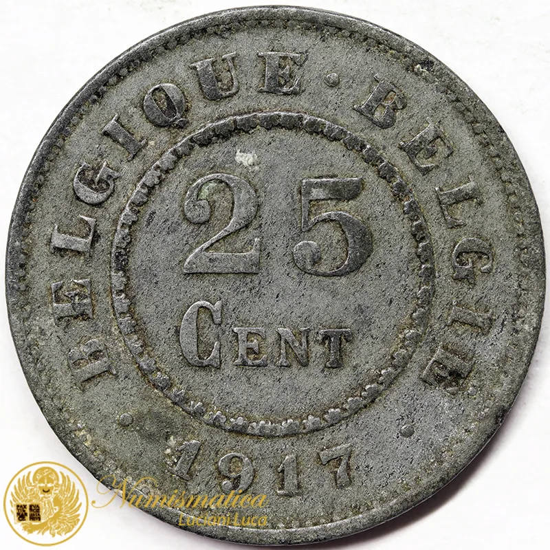 BELGIO 25 CENTIMES 1917 #5194