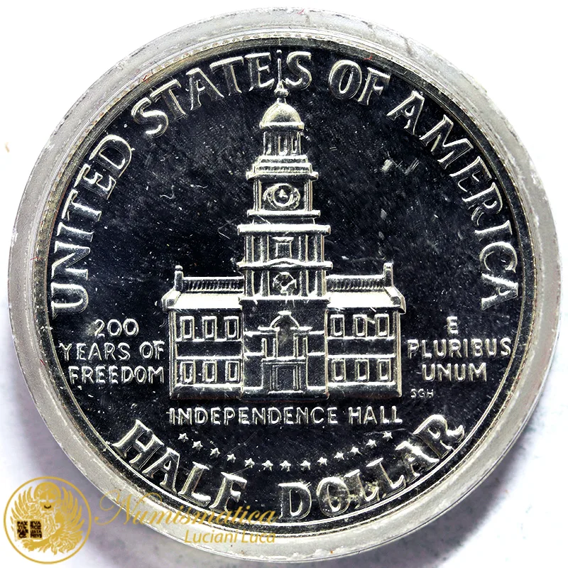 STATI UNITI 1/2 Dollaro 1976 S KENNEDY Proof Nichel #891