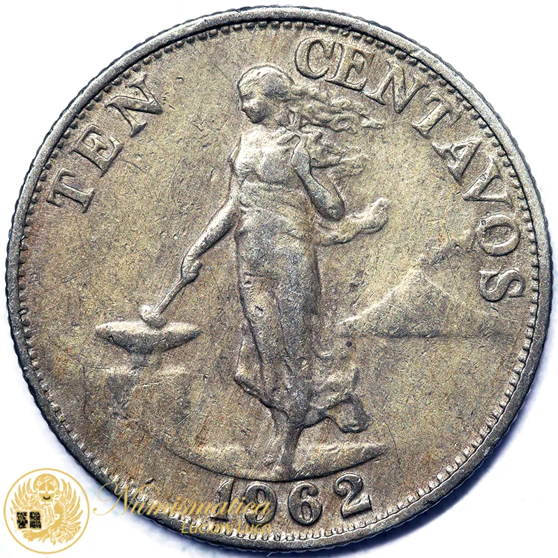 Filippine 10 Centavos 1962 #7824