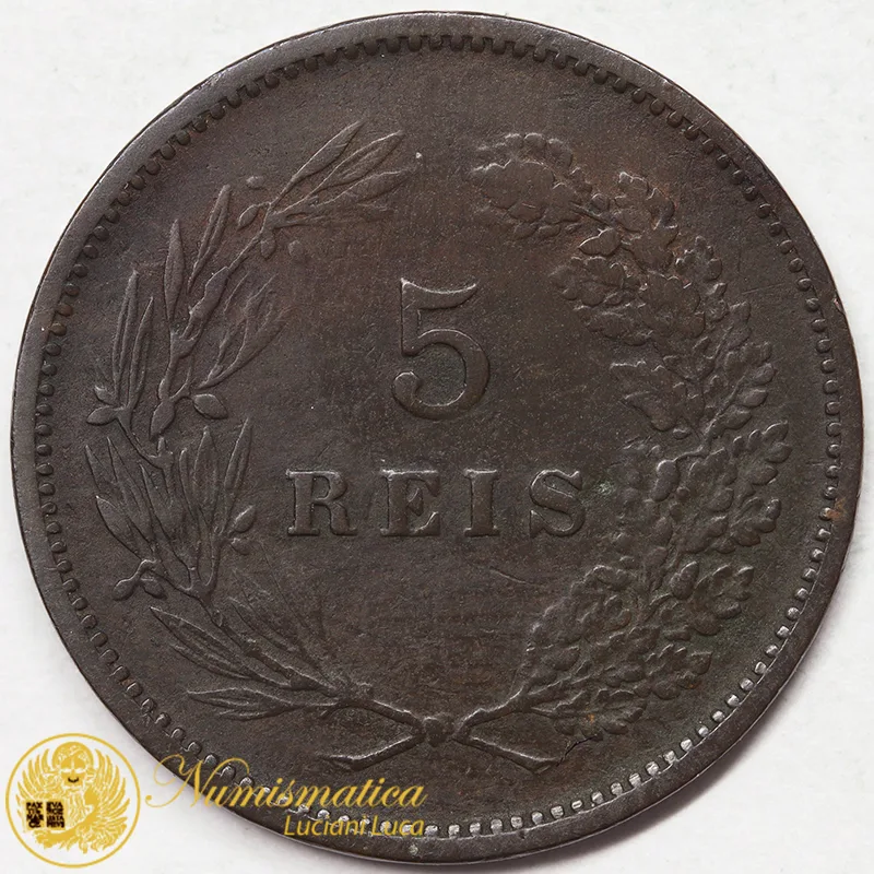 PORTOGALLO 5 REIS 1891 CARLOS I #6726