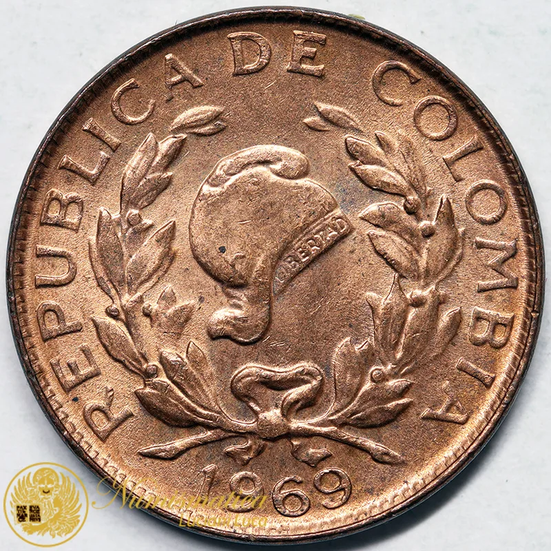 COLOMBIA 1 CENTAVO 1969 #6727