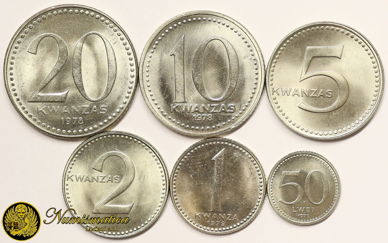 ANGOLA Lotto 6 Monete FDC/UNC §921