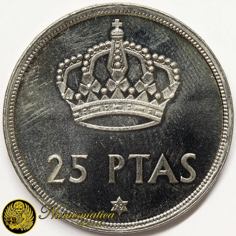 25 PESETAS 1975 *79 SPAGNA Juan Carlos I Fdc Unc §713