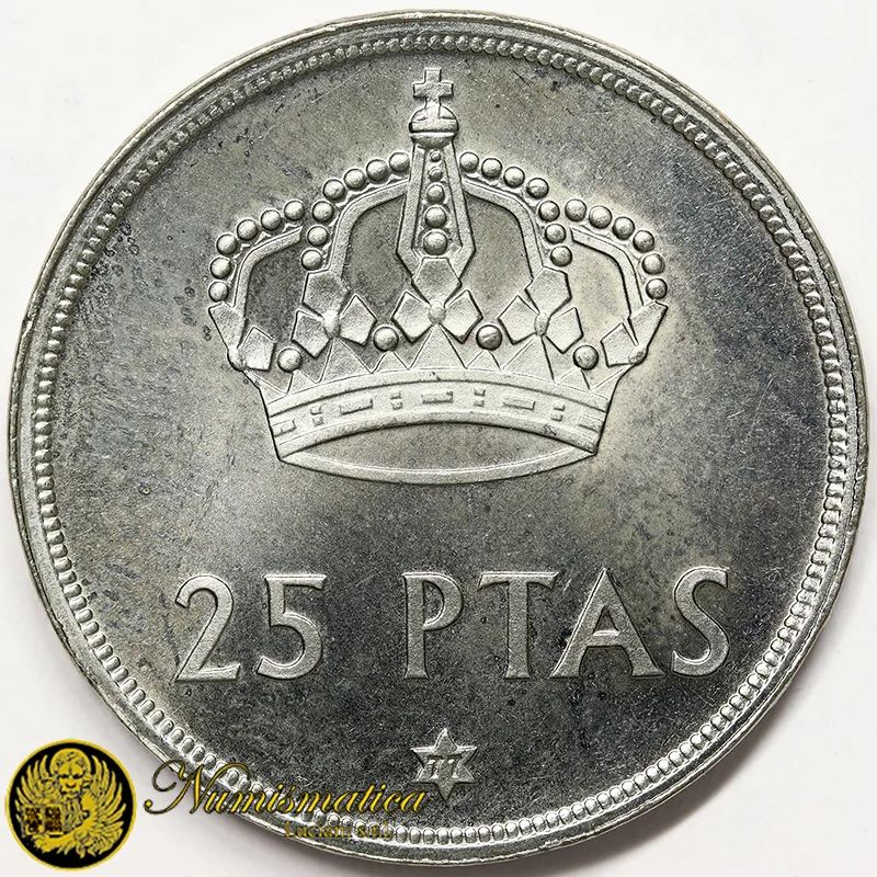 25 PESETAS 1975 *77 SPAGNA Juan Carlos I Fdc Unc §714