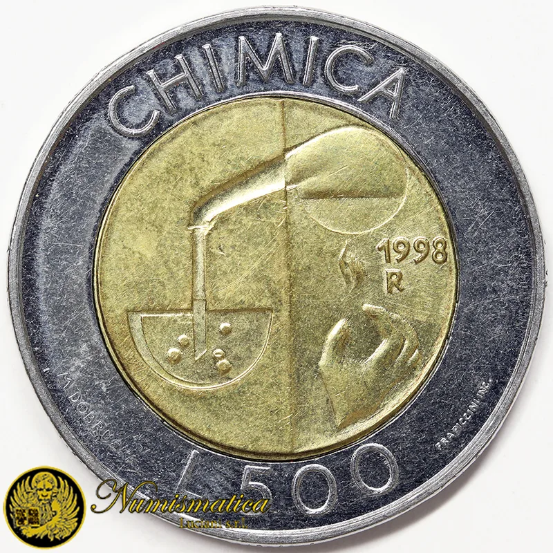 SAN MARINO 500 Lire 1998 Chimica Fdc Unc §772