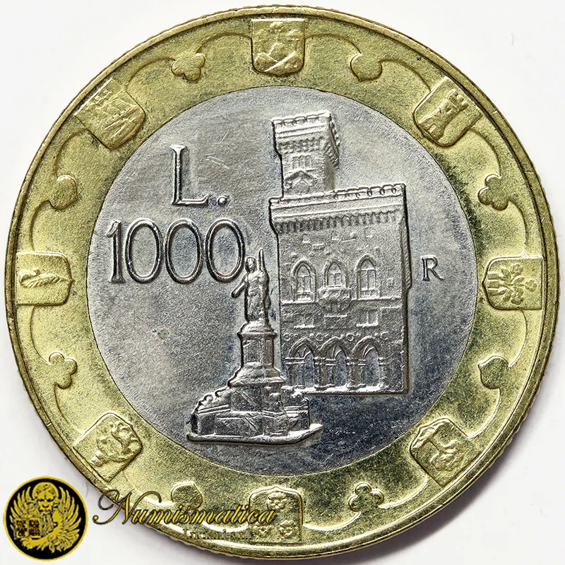 SAN MARINO 1000 Lire 1997 Fdc Unc §856