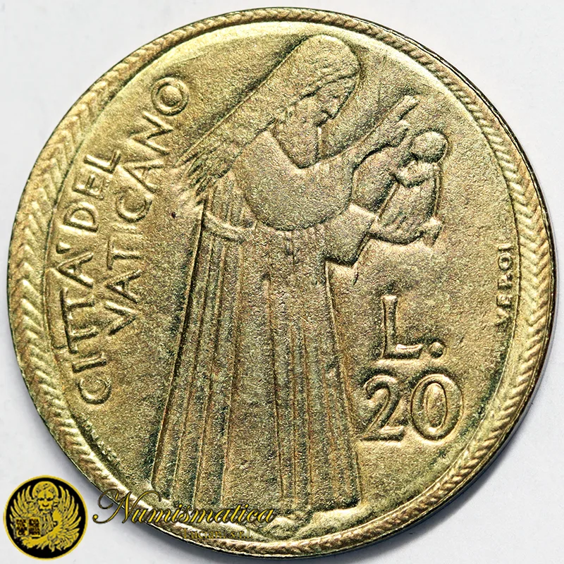 VATICANO 20 LIRE 1975 ANNO SANTO GIUBILEO Paolo VI Fdc Unc §178