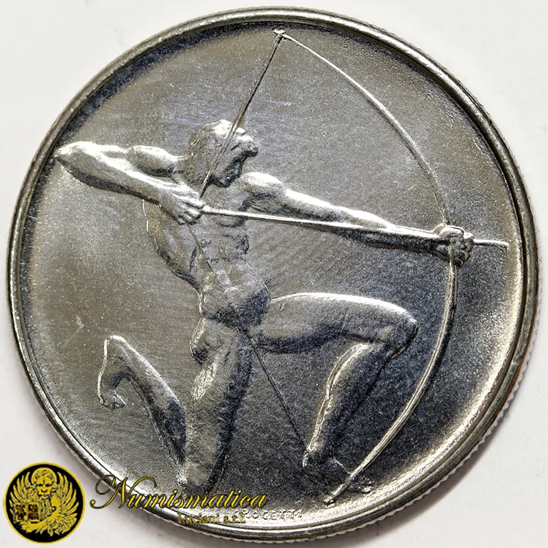 SAN MARINO 100 Lire 1980 Olimpiadi Arciere Fdc Unc §226