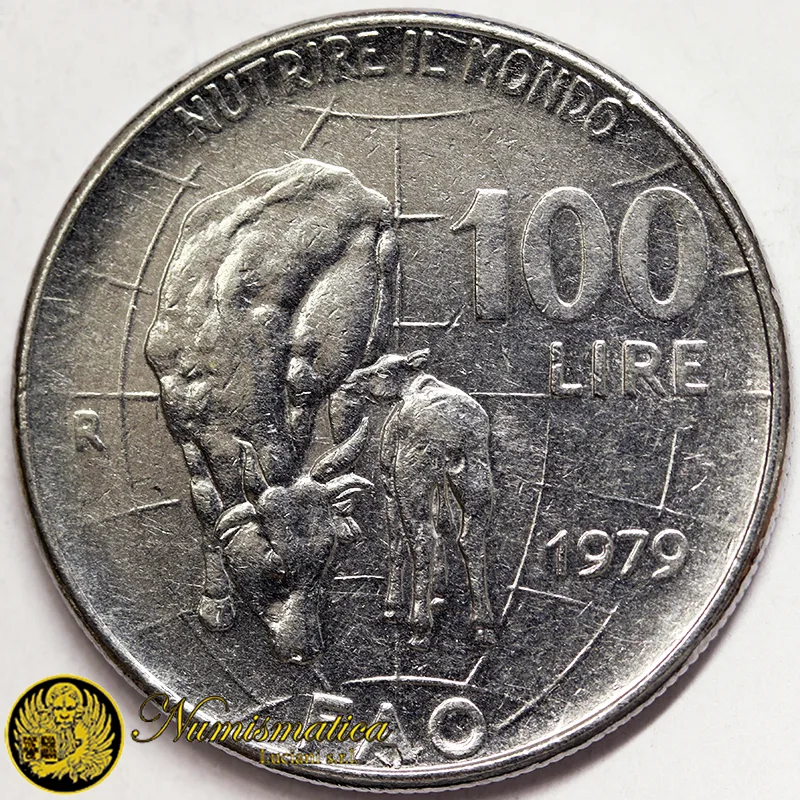 100 LIRE 1979 FAO REPUBBLICA ITALIANA Fdc Unc §784