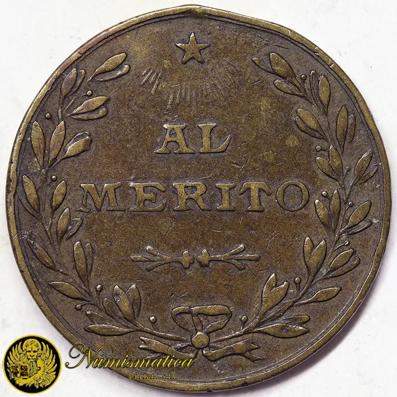 Medaglia AL MERITO Ø 25,5 mm Bronzo 6,85 gr #165