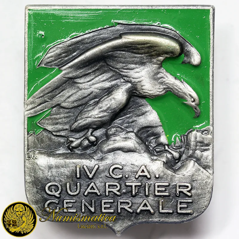 Distintivo Quartier Generale del IV° Corpo d’Armata Alpino 32×26 mm #MDS155