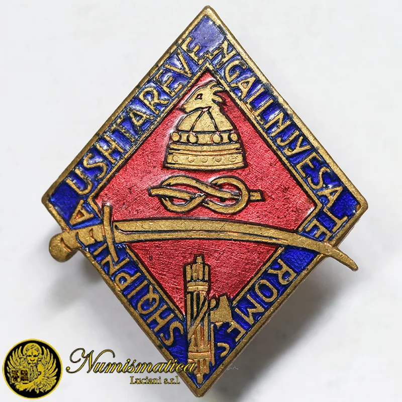 Distintivo d’Onore per le Campagne di Albania Grecia e Jugoslavia WWII Ventennio 27×23 mm – Boeri #MDS186