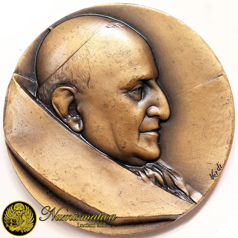 Medaglia per la Beatificazione di Papa Giovanni XXIII 2001 Opus: Verdi Ø 50 mm #PL578