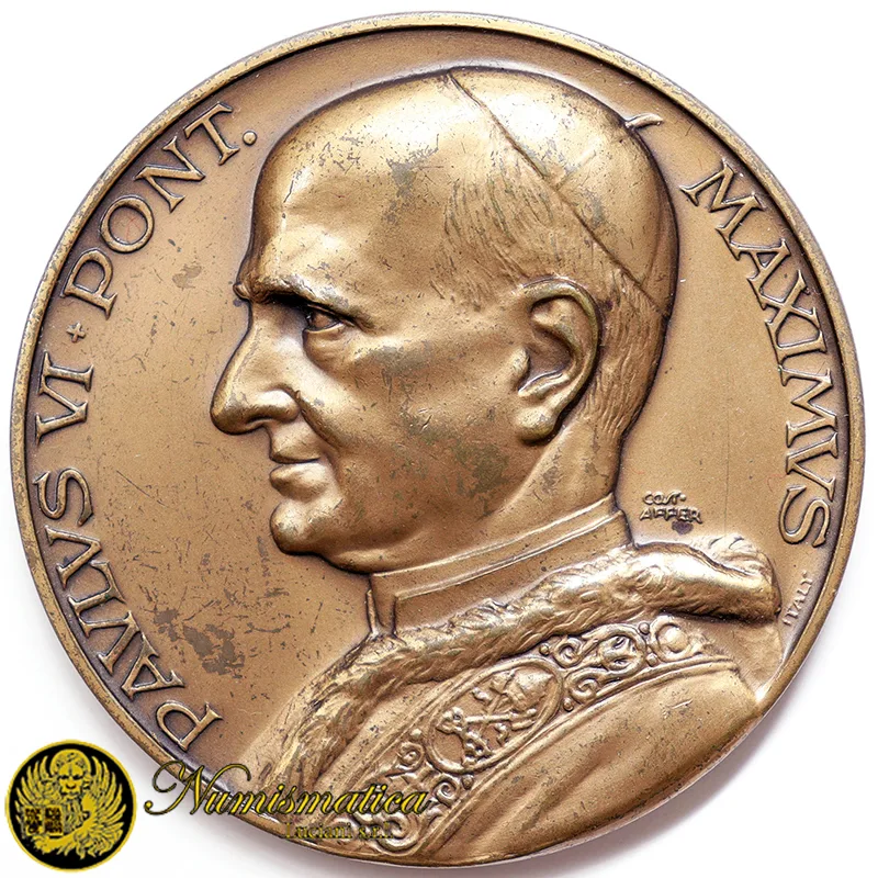 Medaglia straordinaria Paolo VI Concilio Ecumenico Vaticano Secondo 1964 Opus: Affer Ø 50 mm #PL585