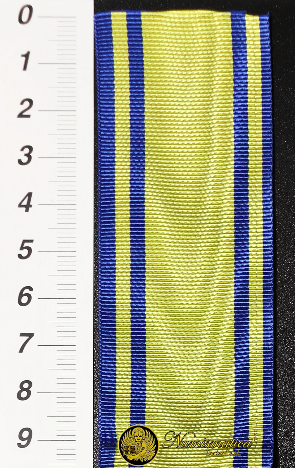 NASTRINO GIALLO E BLU PER MEDAGLIA COMMEMORATIVA tipo Campagna di Cina #KP729