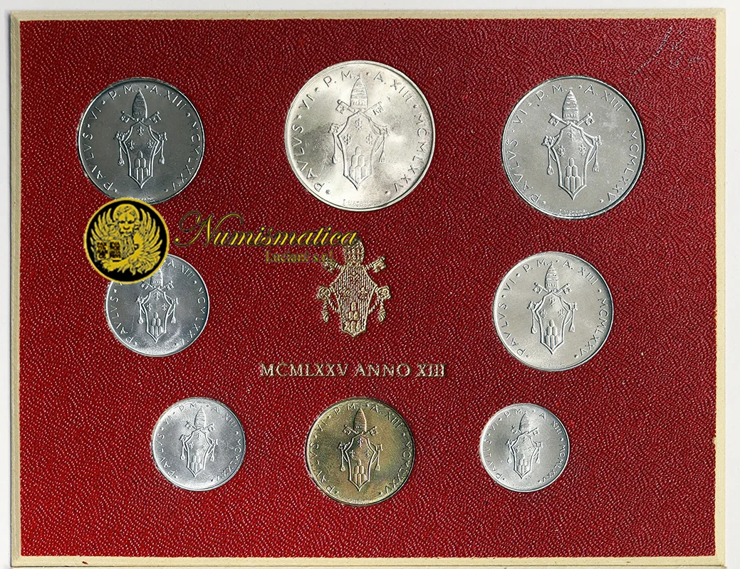 Serie VATICANO 1975 PAOLO VI An. XIII Fdc 500 Lire in Argento [150]
