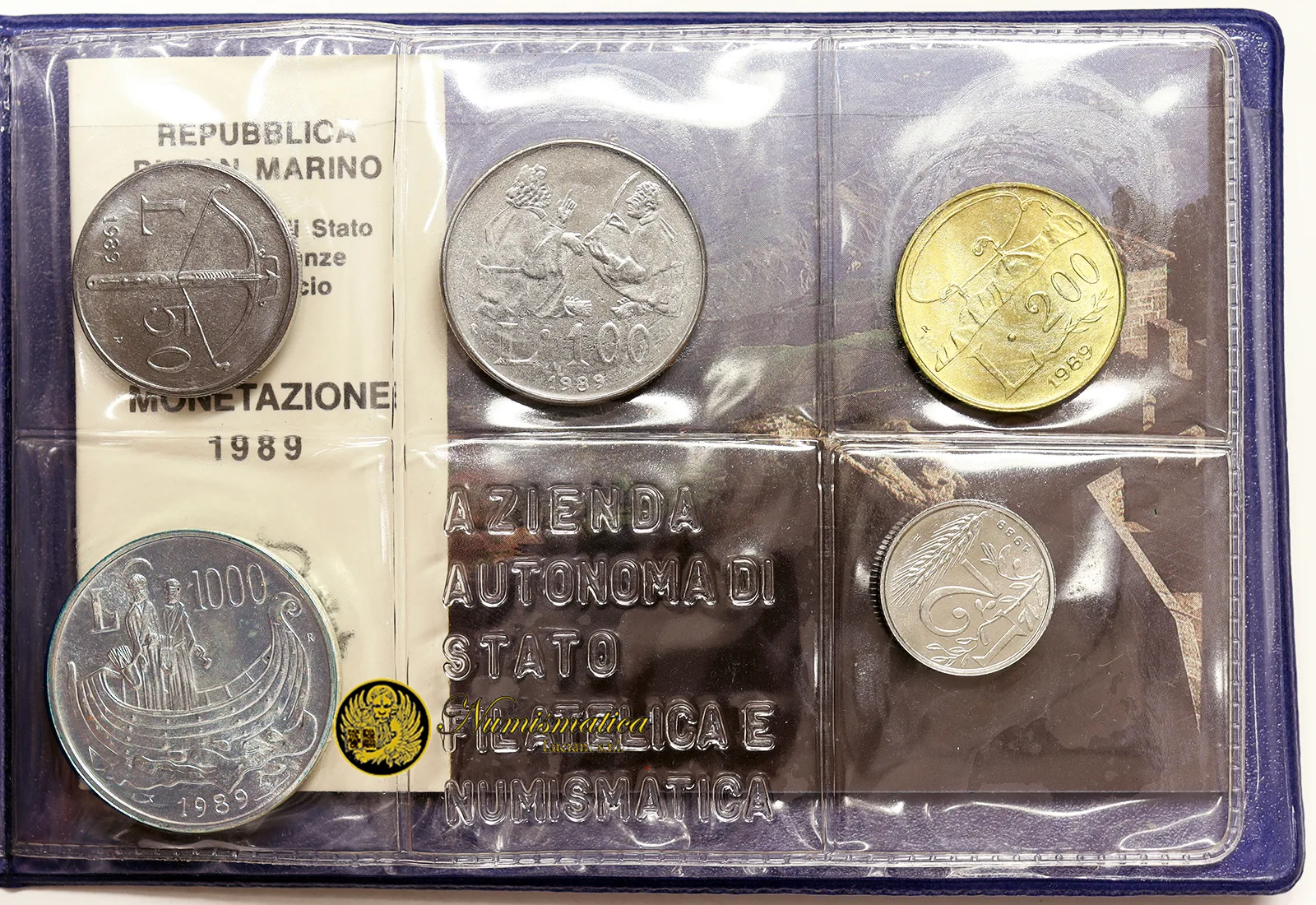 Serie Monete 1989 SAN MARINO 1000 Lire Ag RARA [14]