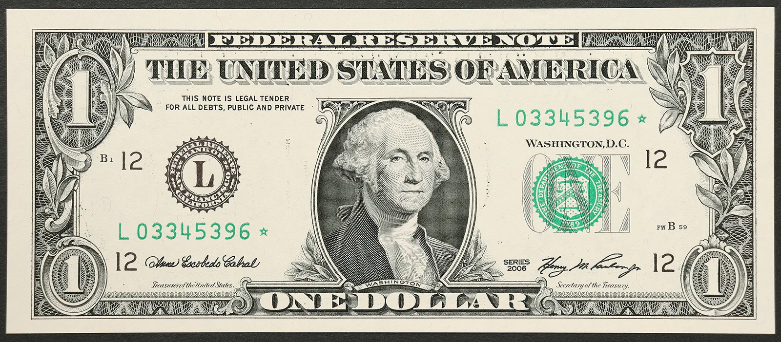 STATI UNITI 1 Dollaro 2006 L San Francisco FW ☆ FDS Pick#523 #B940